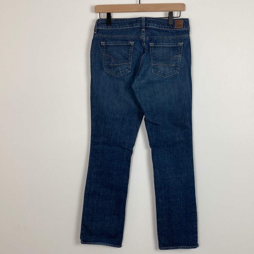 American Eagle Outfitters Women’s Straight Leg Jeans - Dark Blue - Picture 4 of 12